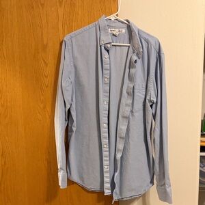 Old Navy Light Blue Casual Button Down Shirt